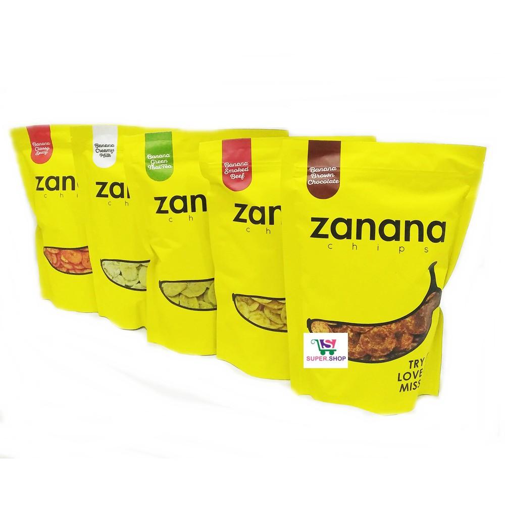 PAKET 4Pcs Zanana Chips Keripik Pisang Bandung