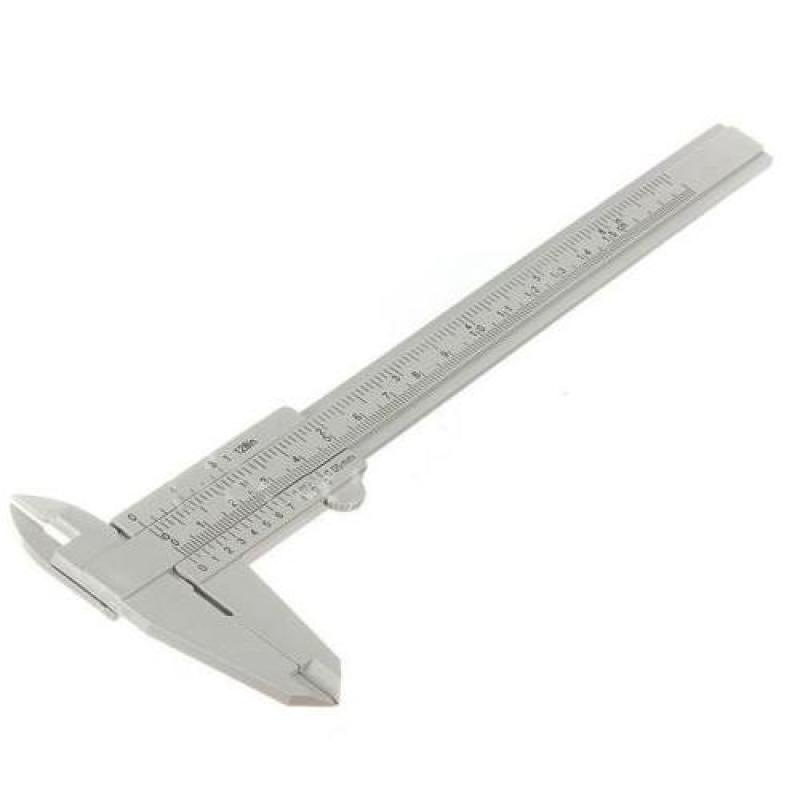 150 mm 6 Gray Plastic Mini Caliper Vernier Gauge Micrometer,Silver - intl