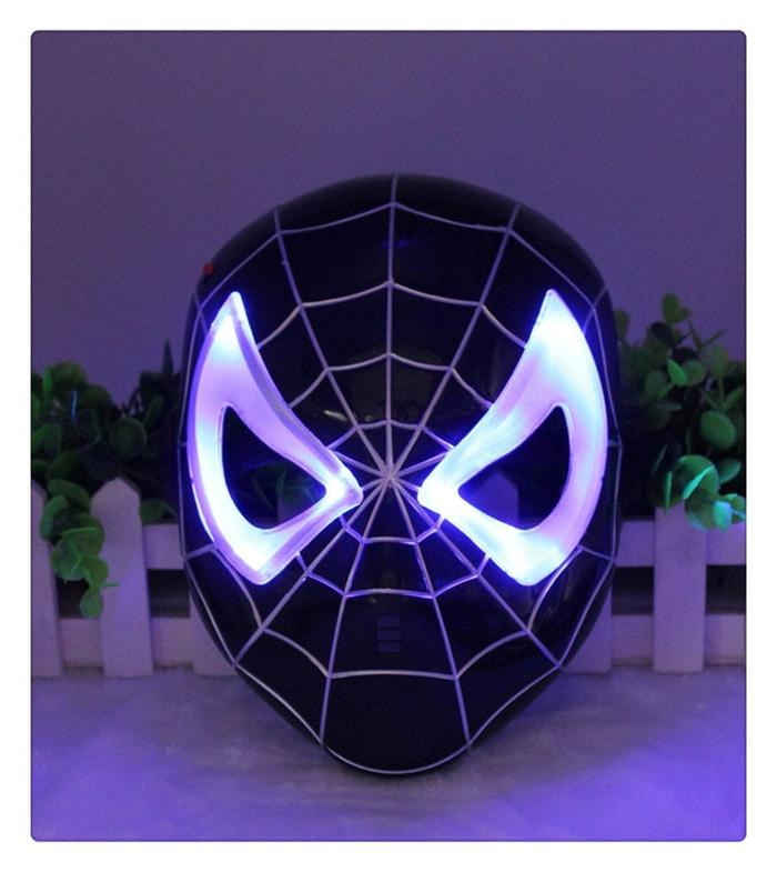 TERMURAH - Topeng Lampu Nyala LED Ultraman bima ironman spiderman power anger barang unik reseller dropship grosir - Topeng Nyala Super Heroes Limited Edition