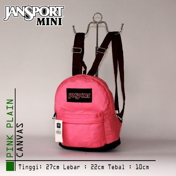 TAS RANSEL MINI JANSPORT WATERPROOF ** PEACH