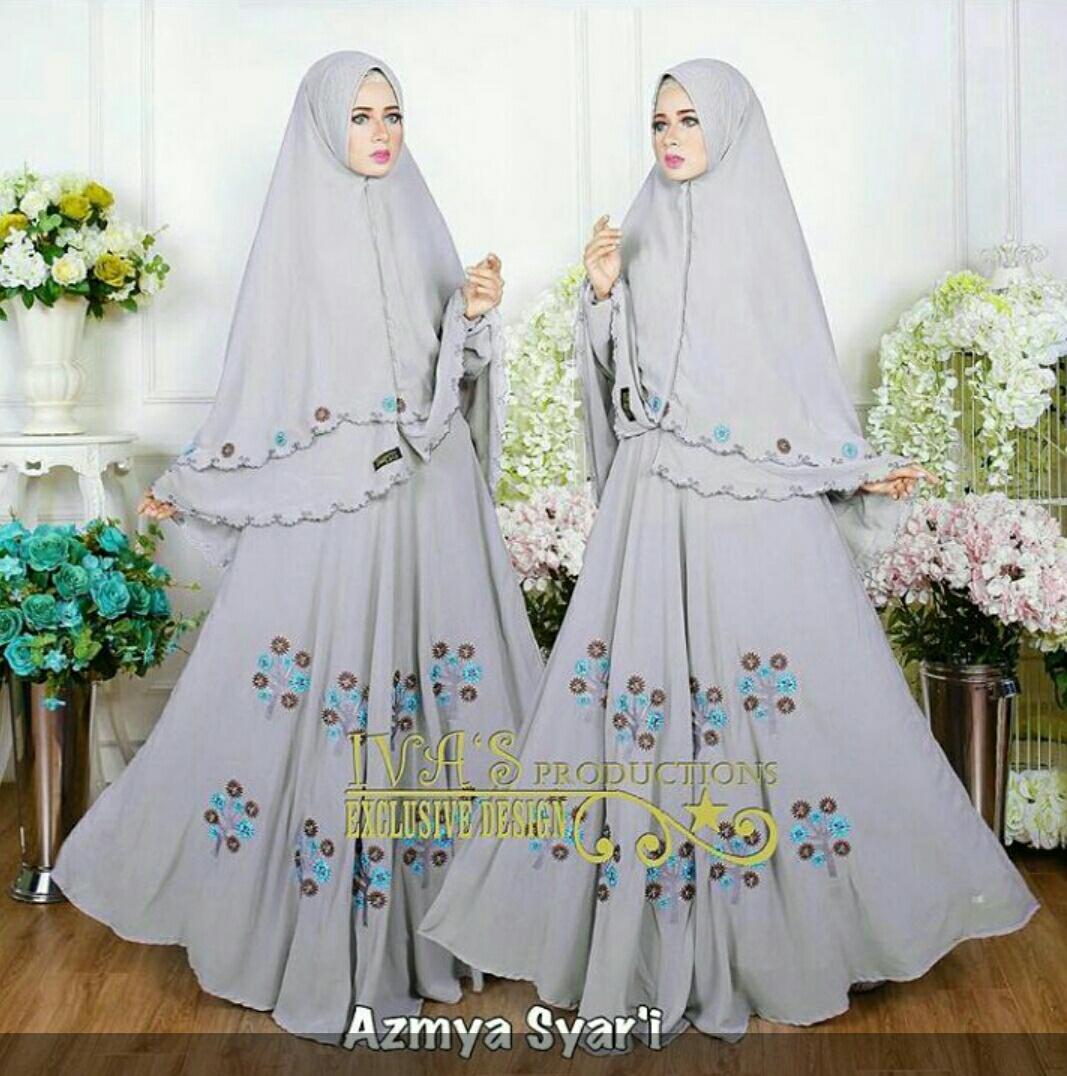 SM Grosir SM4023 Baju Muslim / Bahan Premium / Long Dress Gamis / Setelan Gamis / Gamis Syari / Baju Wanita / Gamis Cantik / Gamis Bordir / Khimar Bordir