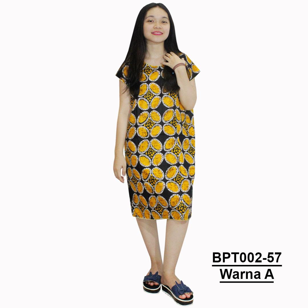 Midi, Daster Midi, Dress Santai, Baju Tidur, Piyama, Atasan Batik (BPT002-57) Batik Alhadi