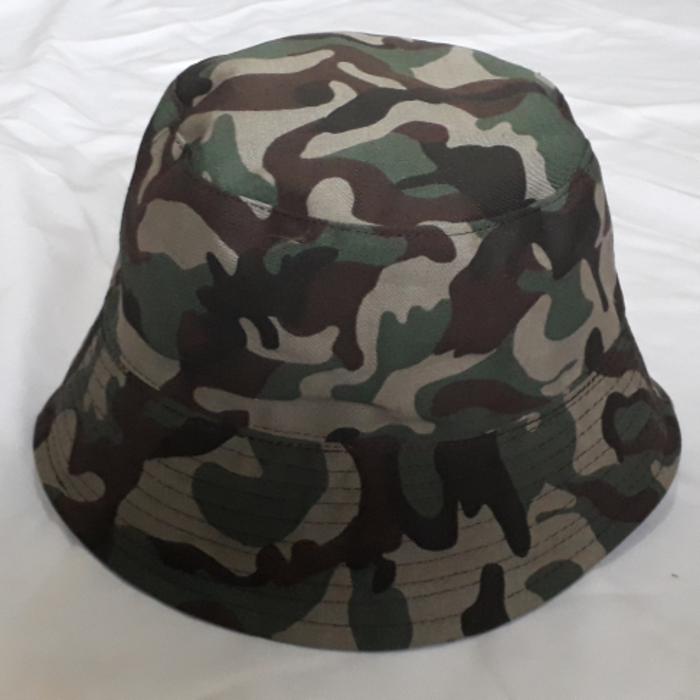 topi bucket korea loreng topi camo bulat PROMO