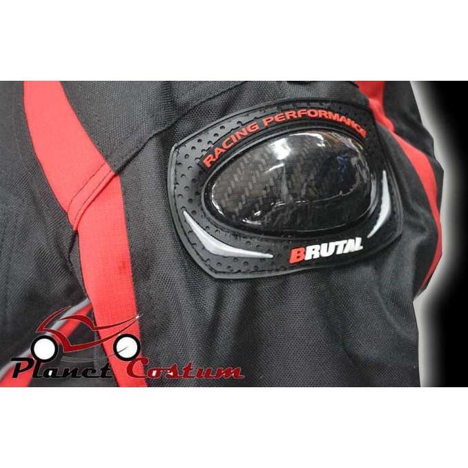 Jaket Shift Original Brutal Size Jumbo Xxl Lis Merah - Mjg