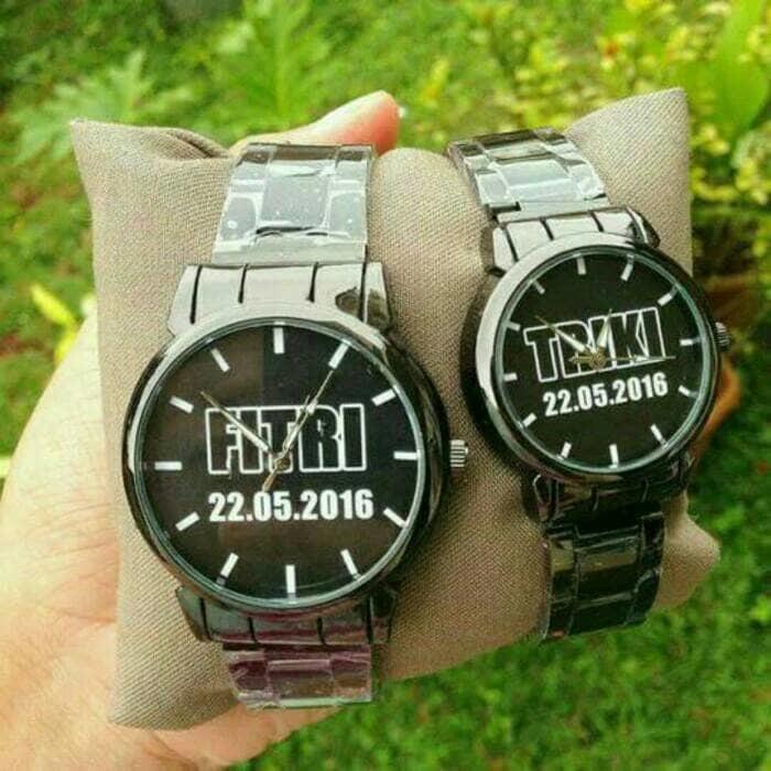 Jam Tangan Couple ( Custom Nama , Tulisan , Foto , swiss army , rolex