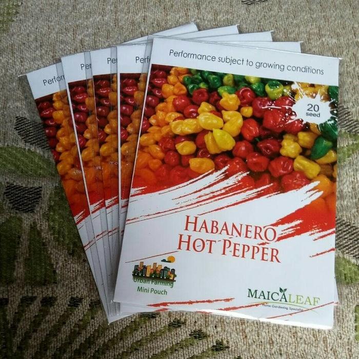 TERLARIS Benih Bibit Cabe HABANERO HOT PEPPER Cabai Super Pedas ORI