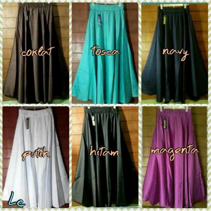Rok satin velvet / rok hijab/ rok lebaar