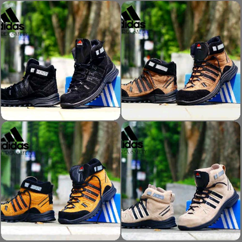 Promo SEPATU ADIDAS OBITREX SAFETY BOOT KULIT SUEDE MERCY UJUNG BESI (SEPATU PRIA KERJA LAPANGAN, SEPATU PROYEK, SEPATU HIKING, SEPATU BIKERS TOURING, SEPATU SNEAKERS 4 VARIAN WARNA) Fashion