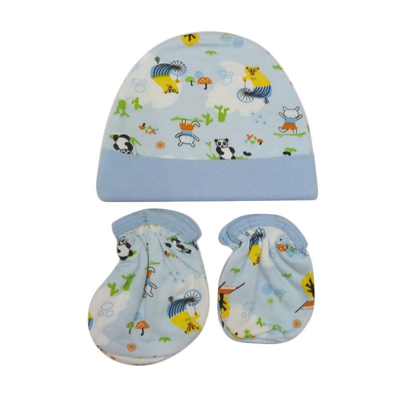 Mamimu Topi Sarung Tangan Sepatu Set Bayi Motif Animal Panda - Set Topi, Sarung Tangan Dan Sepatu Bayi