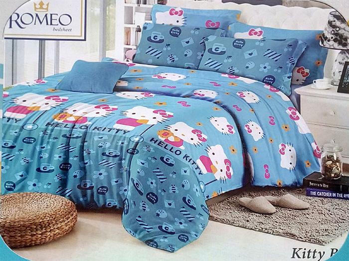 Sprei Romeo ukuran 180 x 200 / King / No.1 - motif kartun Blue - sprei terbaru yang nyaman / sprei termurah / sprei tidak luntur / sprei import / sprei anak / sprei dewasa / sprei berkualitas / sprei bagus / sprei keren / sprei trendy / sprei trendy / spr