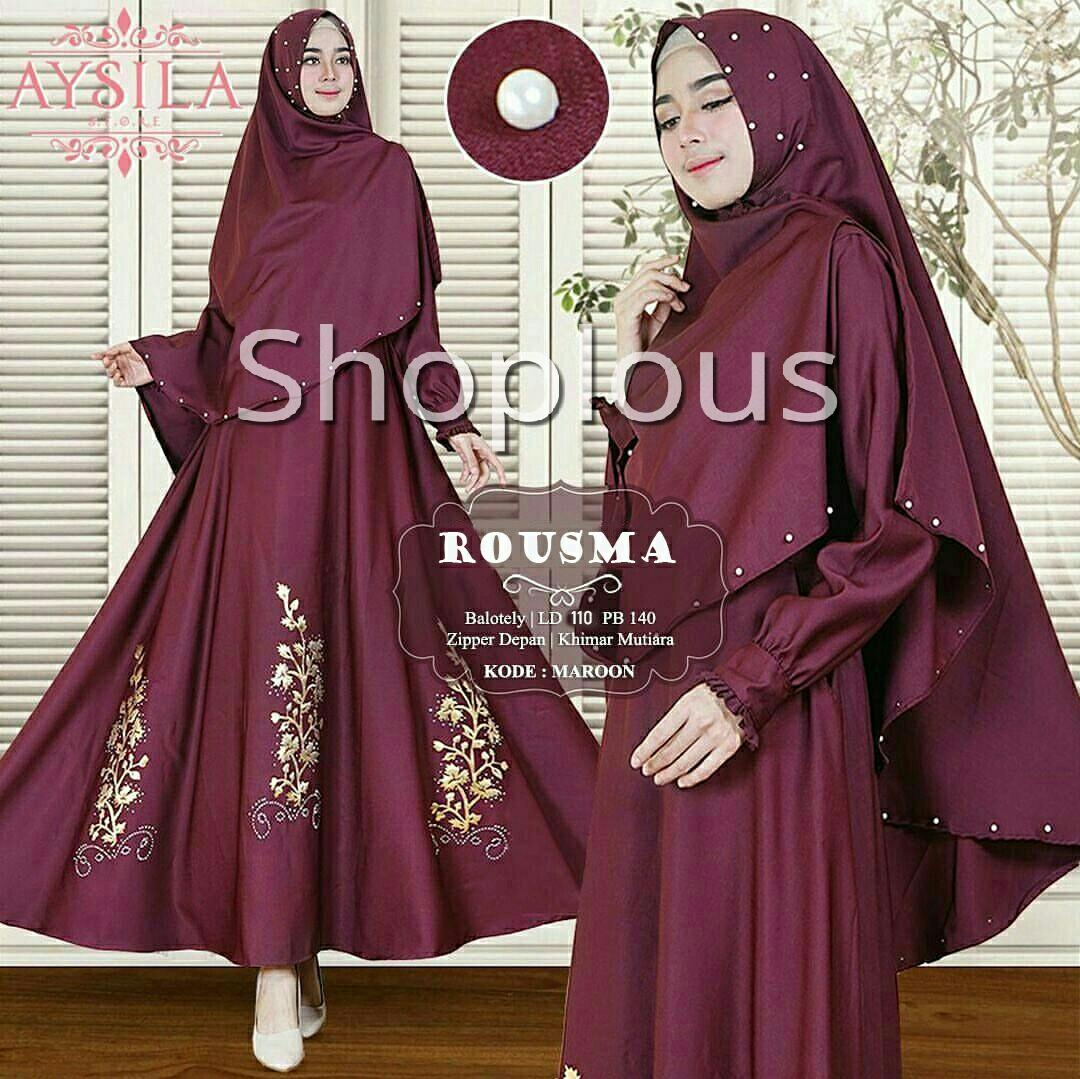 Shoplous Gamis wanita busui/ gamis busui/ Gamis rousma /fashion hijab / baju lebaran/ gamis mekar/ gamis murah/ set gamis / set gamis busui /hijab murah/ dress mulim murah kemeja wanita