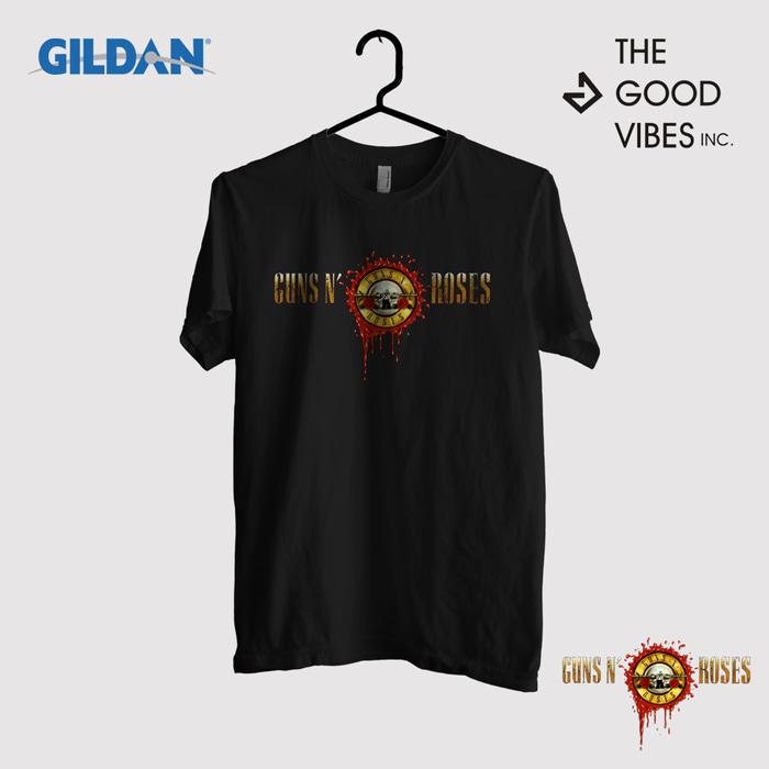 Kaos Band Guns And Roses Original Gildan - Logo