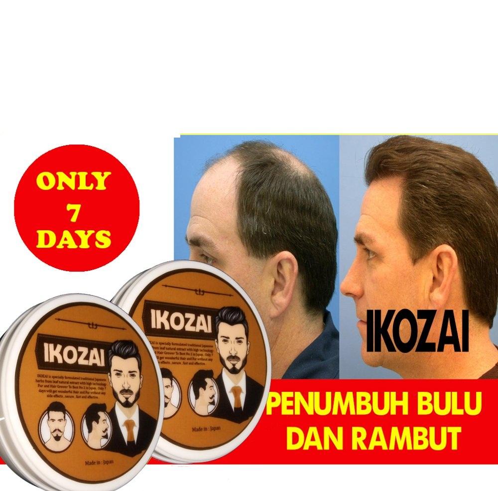 IKOZAI PENUMBUH BULU DAN RAMBUT MADE IN JAPAN JAMBANG JENGGOT KUMIS DADA MATA ALIS MINYAK WAK JEPANG DOYOK KEMIRI