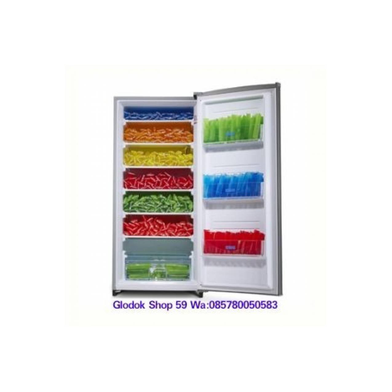 FREEZER SHARP FJ-M189N/SS FREEZER PEMBUAT ES BATU LOW WATT NEW