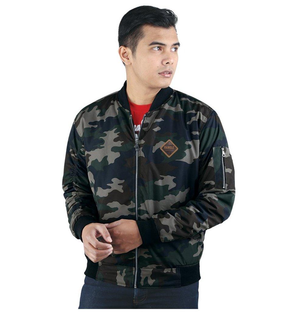 Promo jaket loreng pria jaket bomber army pria distro raindoz RSE 061 Fashion
