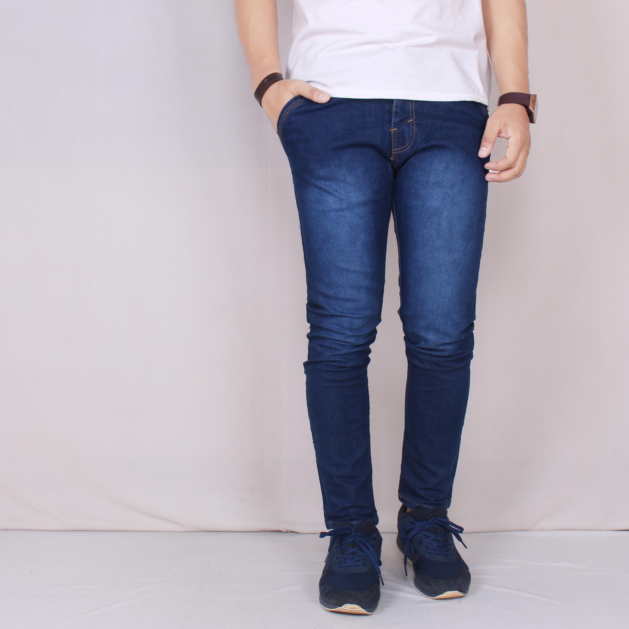 Zoeystore 5602 Celena Jeans Panjang Pria Celana Jeans Skinny Cowok Washing Bluesky Celana Jeans Slimfit Denim STRETCH