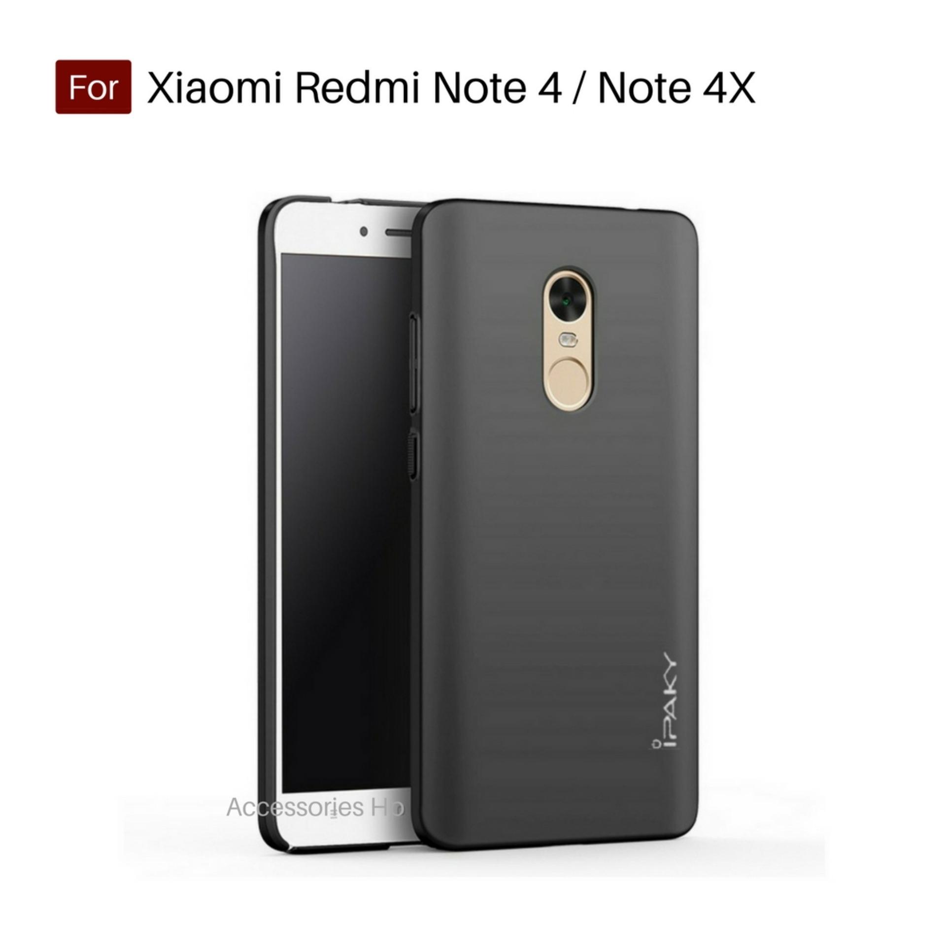 Accessories Hp iPaky Super Slim Matte Anti Fingerprint Hybrid Case For Xiaomi Redmi Note 4 / Note 4X Versi Mediatek 5.5 inch - Black