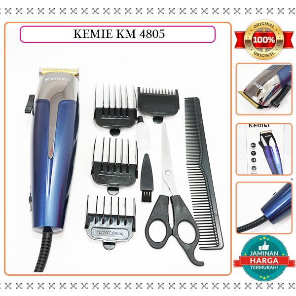 Kemei KM 4805 Alat cukur rambut Profesional/ Hair clipper Full aksesoris/Pemangkas rambut Modern
