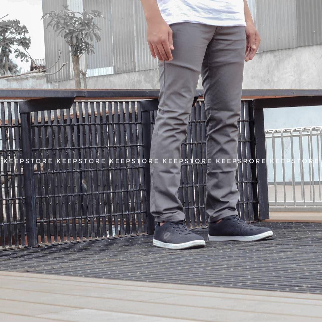 KS Celana chino pria / chino panjang / cino - Navy - Mocca - Cream - Black - Grey
