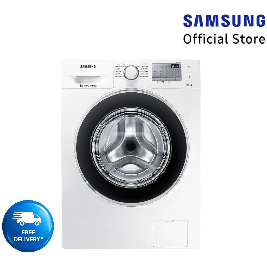 Samsung Mesin Cuci Front Loading dengan Diamond Drum WW80J4233GW/SE - Kapasitas 8 KG Gratis Pengiriman JABODETABEK dan Bandung