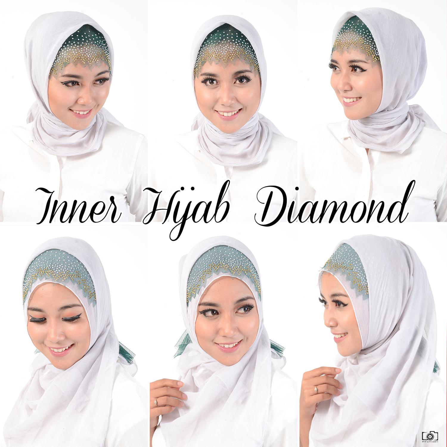 Jfashion Inner Hijab Diamond Glamour / Aksesoris Hijab - Inner hijab