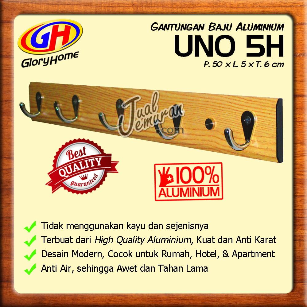 Glory Home Gantungan Baju Aluminium UNO 5H