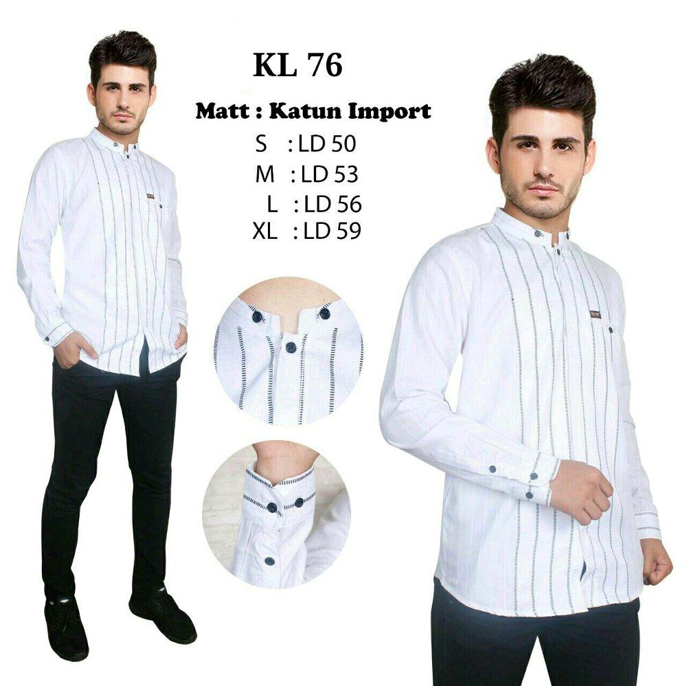 Baju Koko Modern Semi Slimfit KKL01 - Kemeja Muslim - Gamis Pria - Jasko - Pakaian Atasan Muslim Pria Murah - Koko Lengan Panjang di lapak New Trendy newtrendy