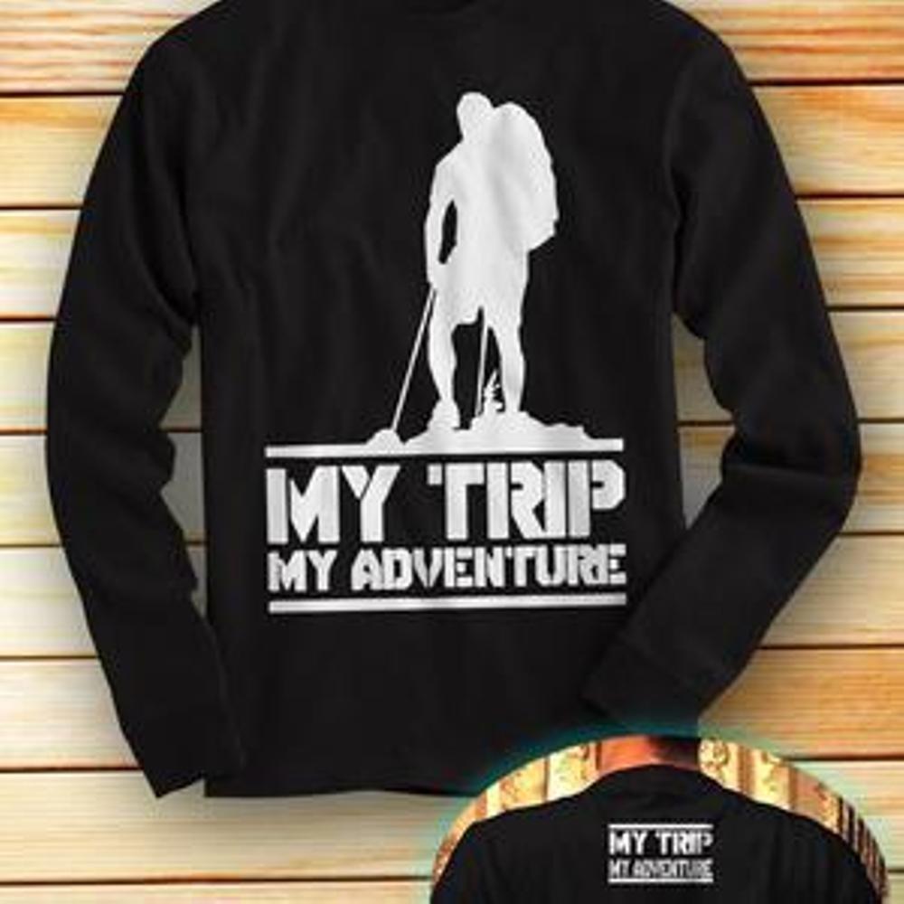 Kaos OT DESIGN Baju Distro My Trip My Adventure Ot_Design (MTMA #2) Lengan Panjang Hitam My Trip My, My Trip My Adventure, Kaos My Trip, Kaos My Trip My, Adventure My Trip My