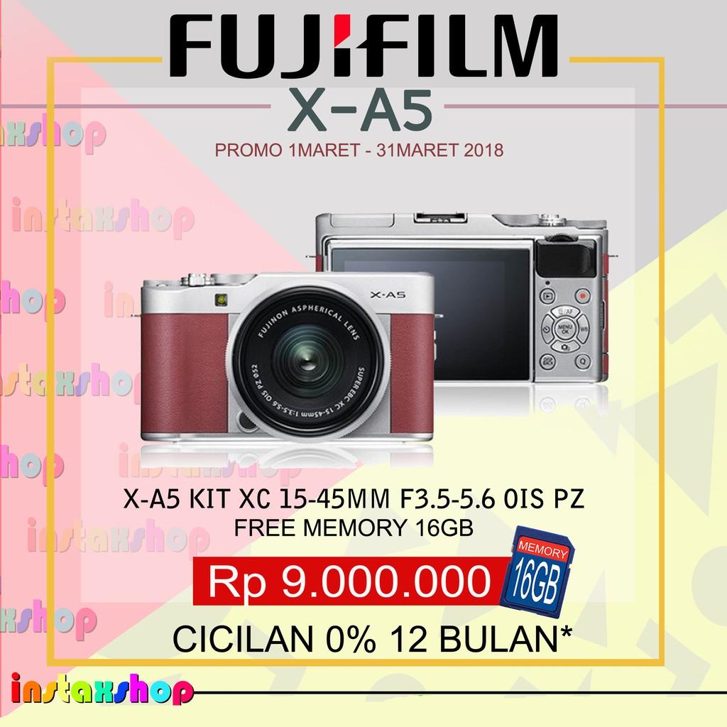 Produk Fujifilm X-A5 XA5 KIT 15-45Mm Kamera Mirrorless (PINK)