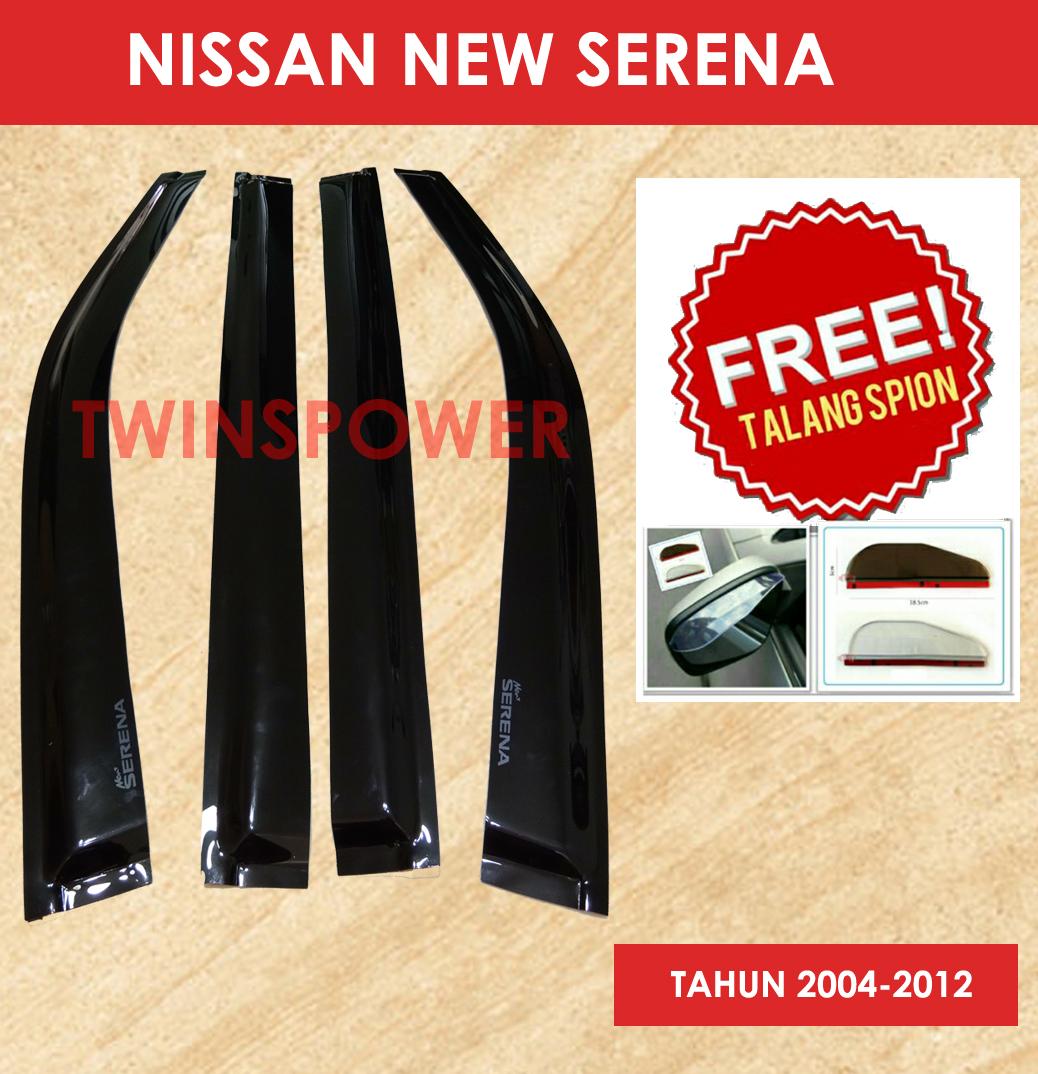 Talang Air Mobil Nissan New Serena (C24) + FREE Talang Spion