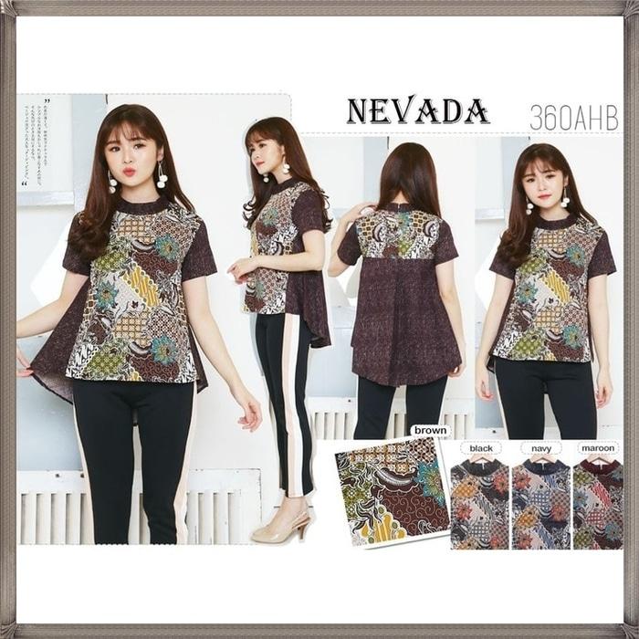 NEVADA - Atasan Baju Batik Blouse Batik Modern Wanita Premium