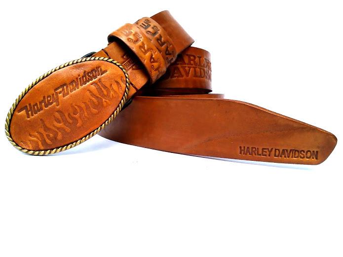 Ikat Pinggang Sabuk Pria Full Kulit Asli Harley Davidson Coklat SH02 - Ikat Pinggang Kulit Original - Ikat Pinggang Kulit Best Quality - Ikat Pinggang Kulit Best Seller
