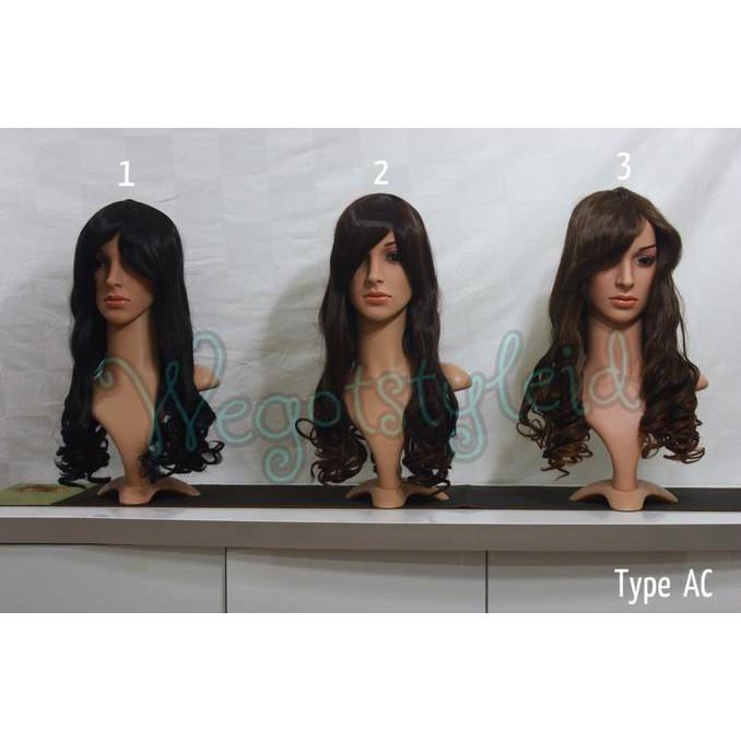 WIG AC +- 60 CM / KERITING GANTUNG / CURLY / COSPLAY / CASUAL / PESTA - HOUSESHOPS
