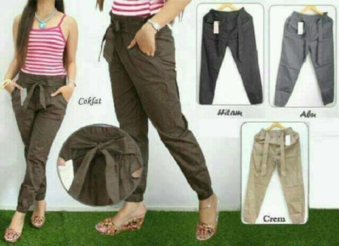 jogger pant / celana khusus wanita / celana anak muda / dewasa / adem / ringan motif / celana kekinian