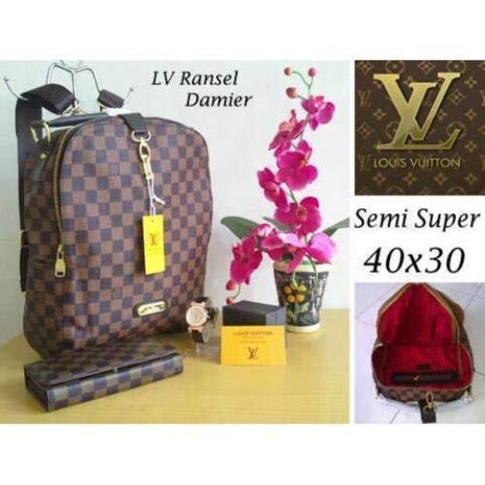 TAS WANITA elvi RANSEL IMPORT SET JAM DOMPET HARGA GROSIR