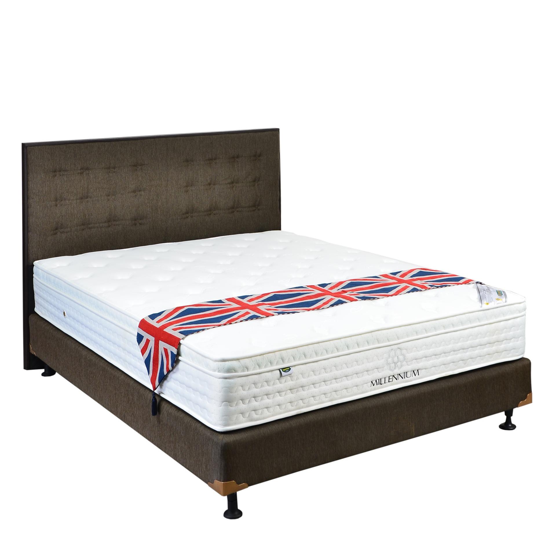 Quantum Springbed Millenium (Eurotop) Size 180 x 200 HB NYC - Fullset - Khusus Jabodetabek