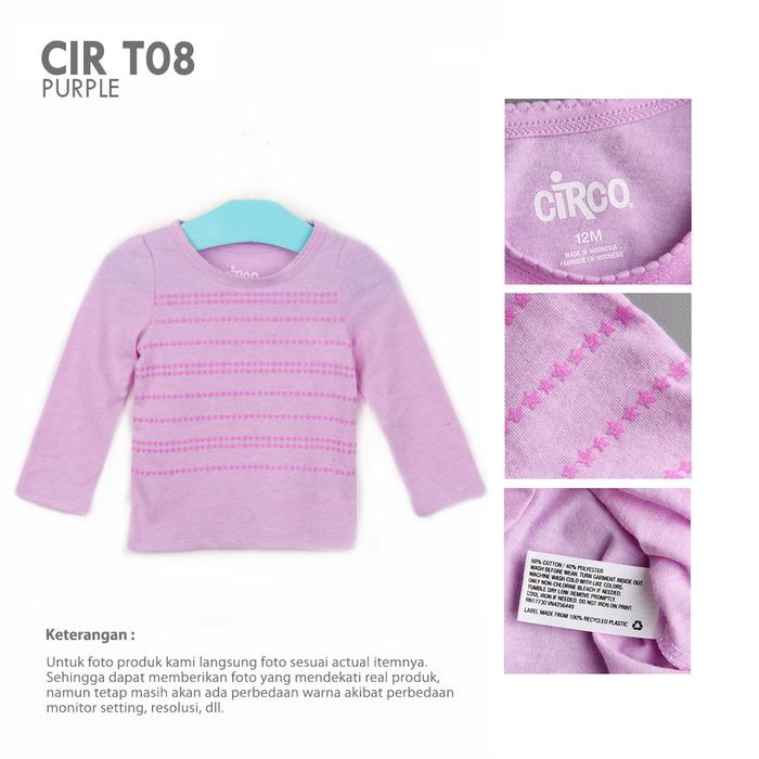 Kaos Panjang Atasan Anak Perempuan CIRCO LONG SLEEVE GIRLS Branded