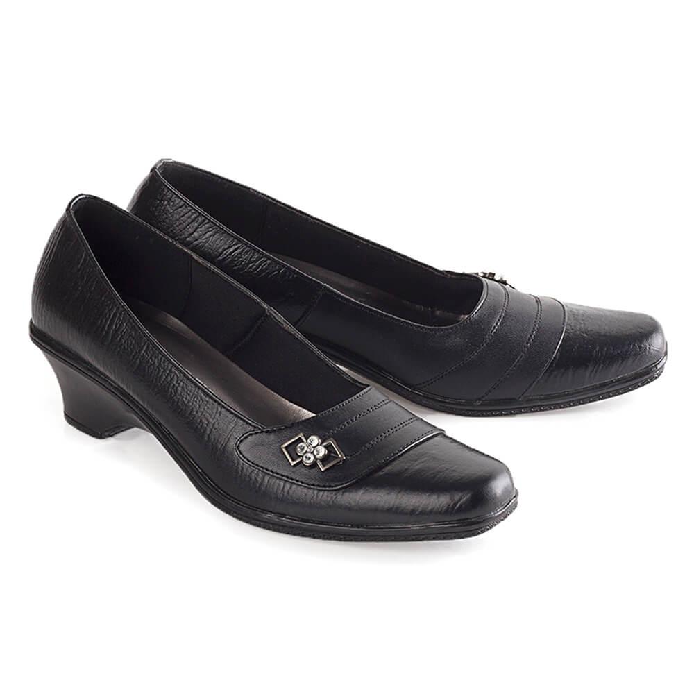 sepatu kerja wanita/sepatu kantor wanita/sepatu formal/sepatu kulit asli cibaduyut/sepatu kerja warna hitam