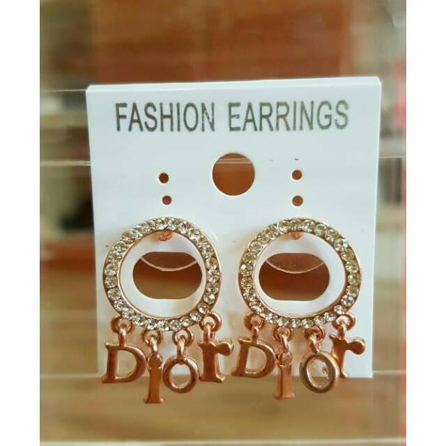 Anting Dior Titanium/Anting Premium Wanita/Anting Pesta Wanita