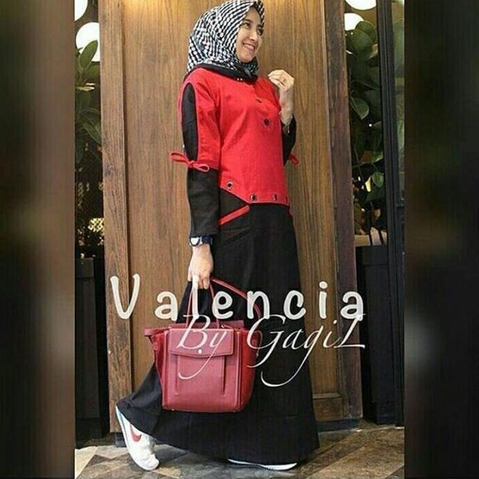 Fk08 Valencia Gamis Balotelli (Gamis Pesta-Baju Pesta-Baju Muslim-Gami Wtyuk