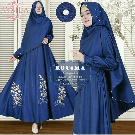 Gamis Rousma / full balloteli High Quality / busui friendly / Gamis Pakaian Wanita