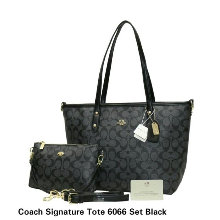 Tas Wanita Branded Import COACH SIGNATURE TOTE 6066 MURAH