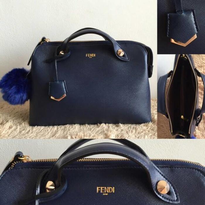 Tas Fendi ByTheWay Premium Navy Blue (Fendi BTW Biru Tua) - SVNJ4B