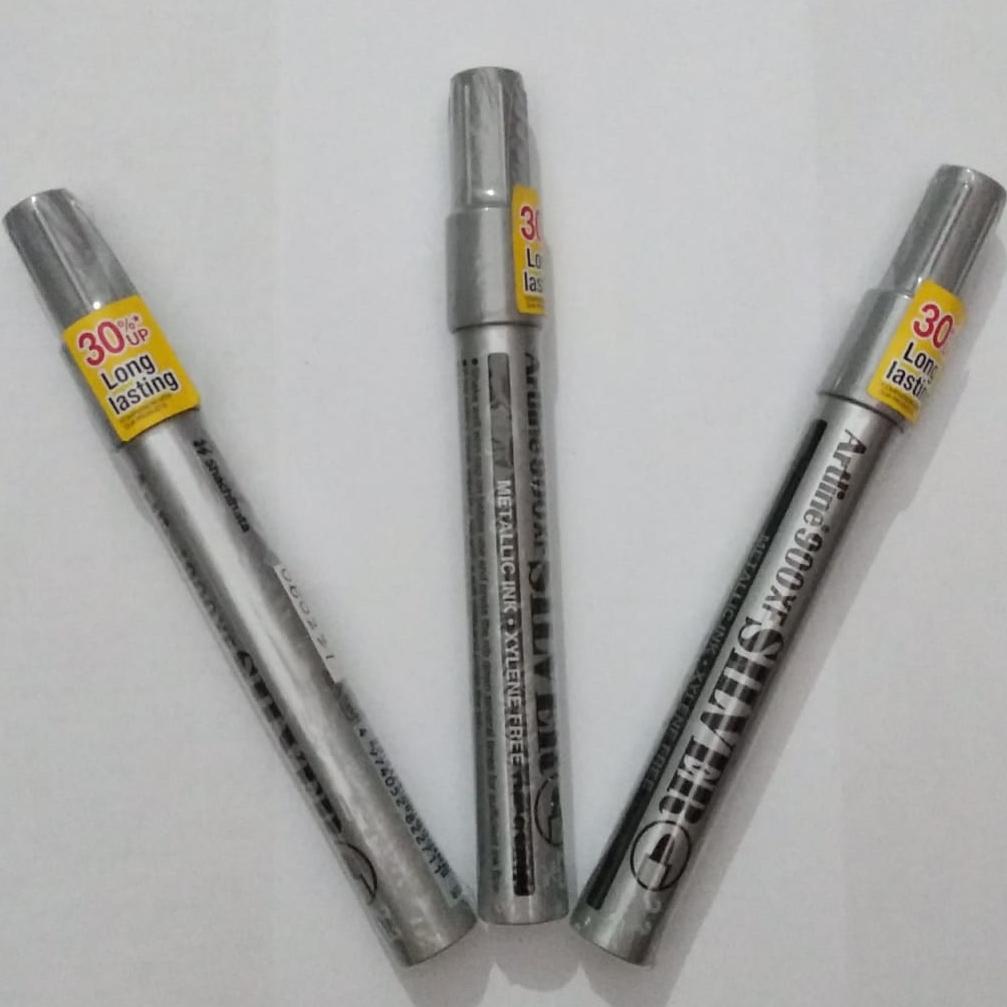 Spidol warna emas dan perak ukuran besar Artline