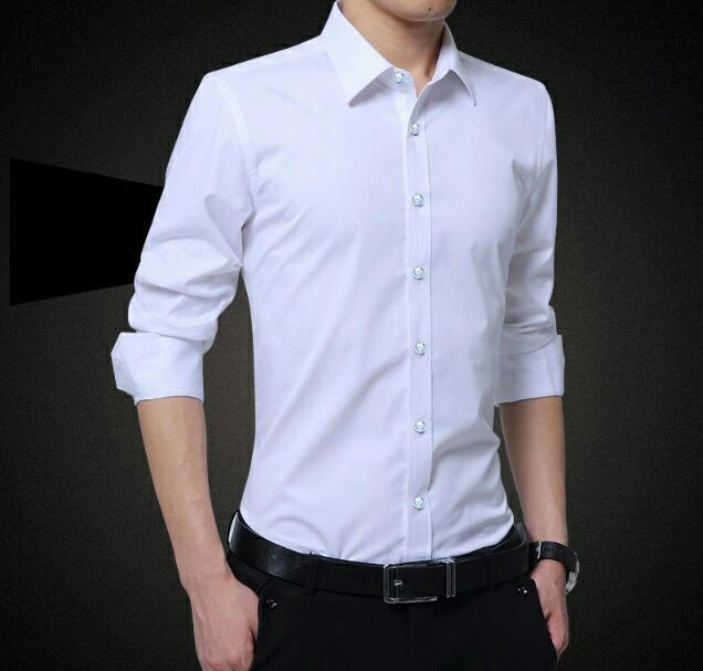 Hem Itni Putih Fashion Pria Kemeja Casual Atasan Cwo