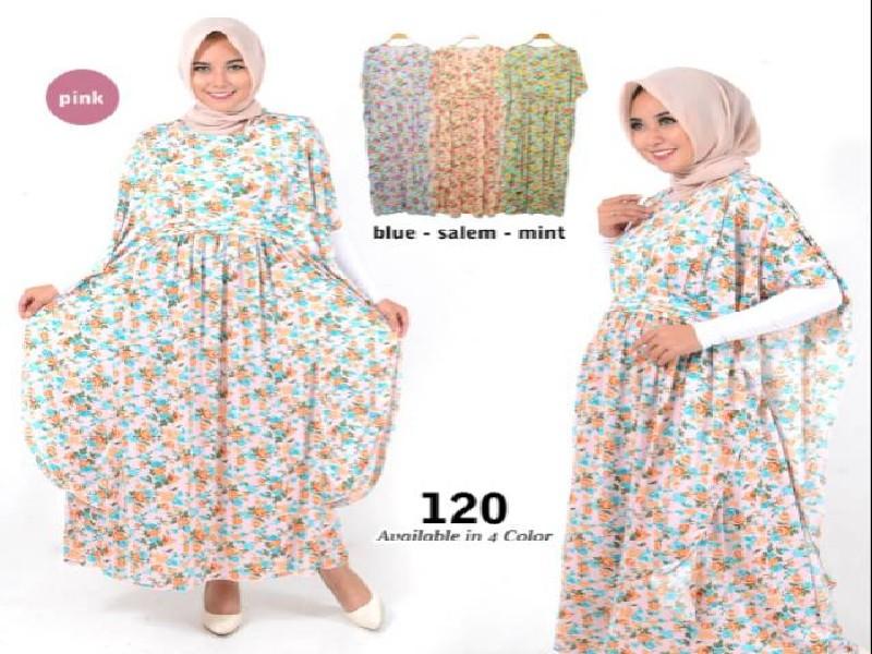 Fashion Baju Gamis Kalong Dress XL Jumbo Big Size Murah Wanita Muslim Kekinian 120