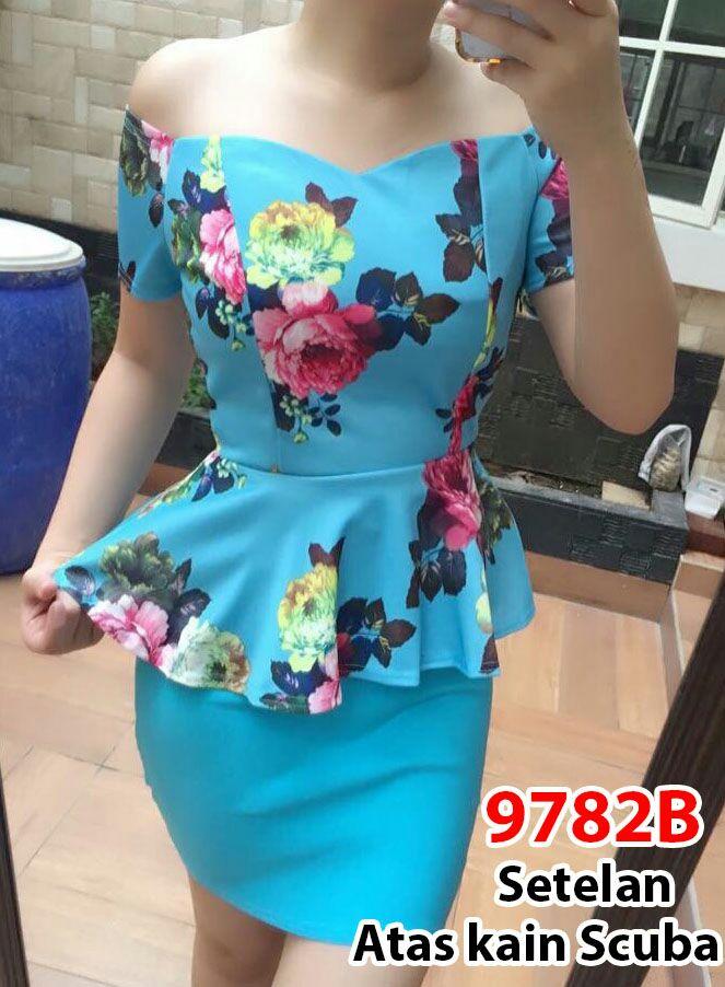 9782b# baju pesta import / gaun pesta import / setelan sabrina