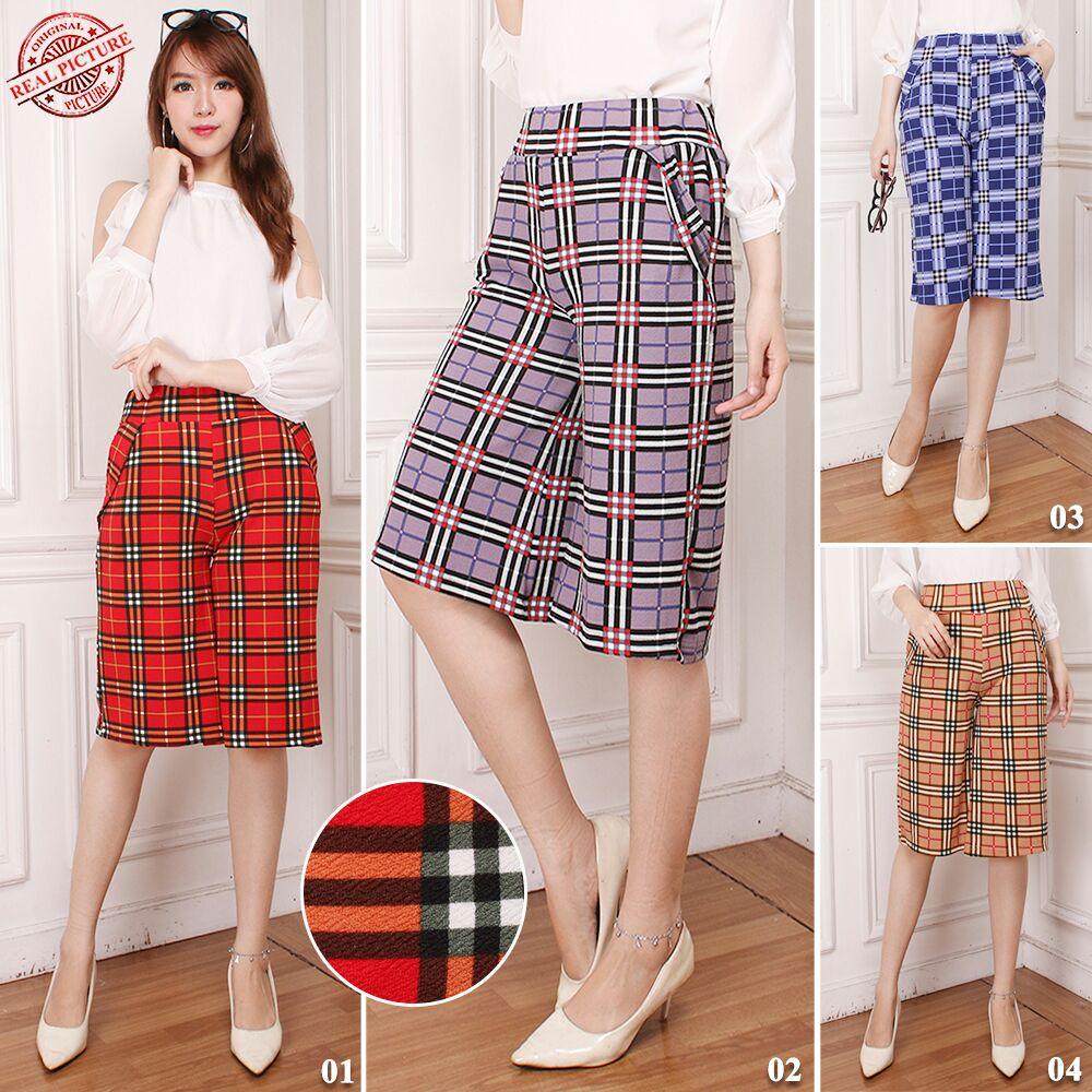 Glow fashion Celana kulot pendek jumbo short pant Rania - 01