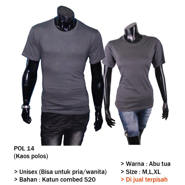 Kaos Polos Couple Tanah Abang POL 14