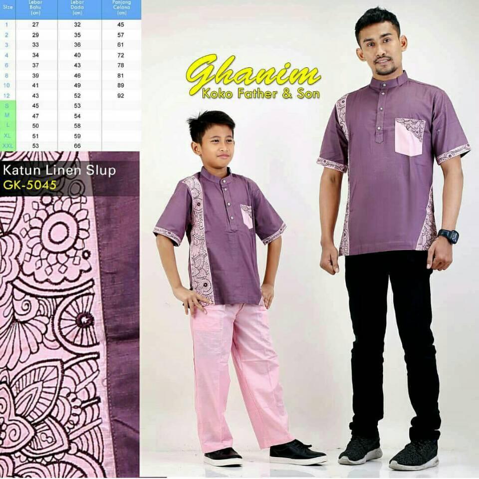 〘proMO〙TQ314 BAJU KOKO ANAK KOKO AYAH ANAK KOKO COUPLE GK-5045